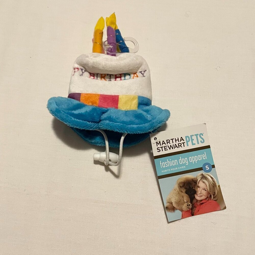 Martha Stewart Pets Dog Happy Birthday Hat Size Small Fashion Dog Apparel